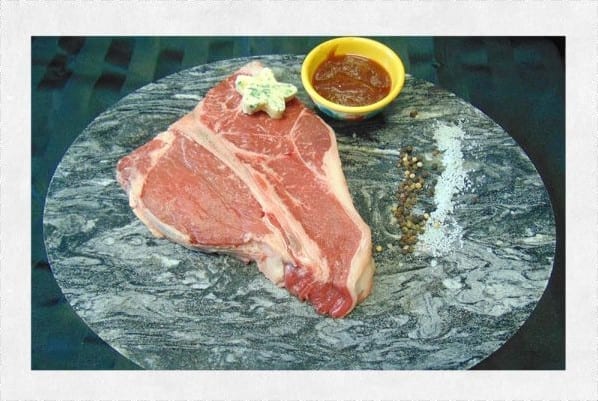 Image of raw t-bone steak